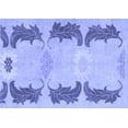 thumbnail image 1 of Ahgly Company Indoor Rectangle Abstract Blue Modern Area Rugs, 2' x 5', 1 of 4