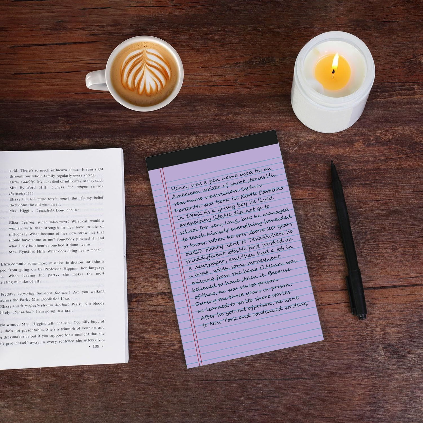 Msgweeeg Small Notebook Journaling Notebooks A4 Paper Notebook Horizontal Line Tearable Note Memo Planner Notepads