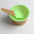 thumbnail image 3 of MSJUHEG Spoons Ice Cream Scoop 1Pc Ice Bowls Ice Cup Couples Bowl Gifts Dessert Gn Dinnerware Sets Green, 3 of 3