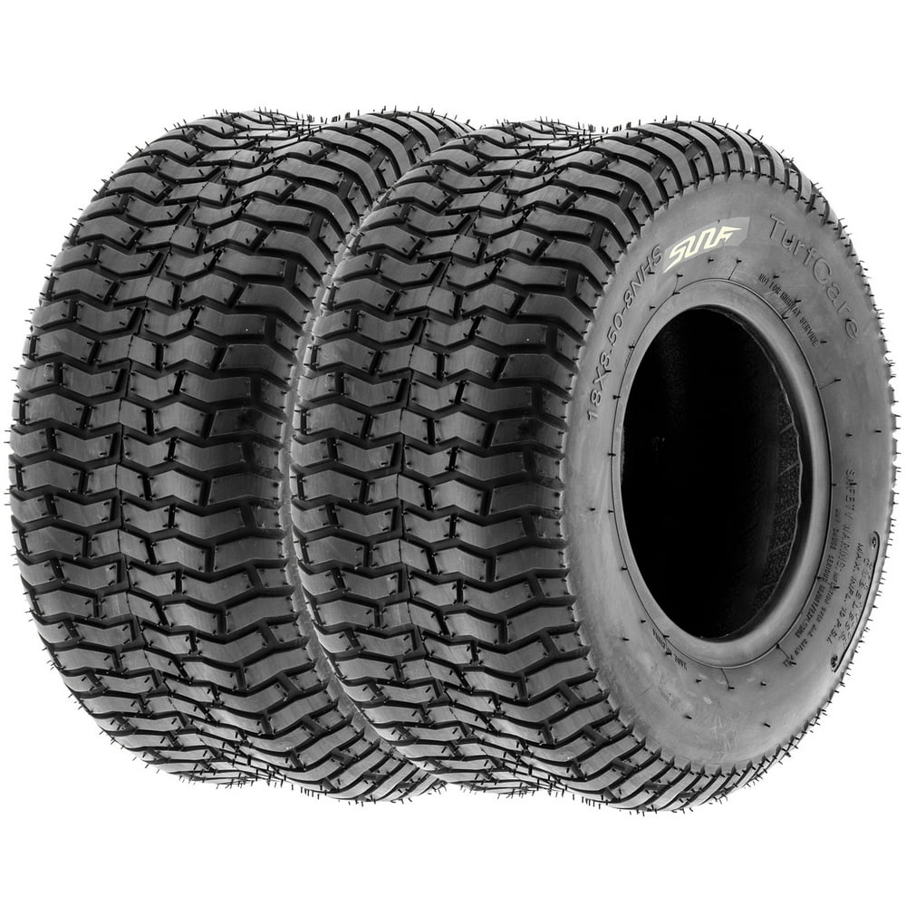 SUNF LAWN MOWER Tires 18x8.58 18x8.5x8 2PR R012 (Pair of 2)