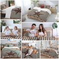 thumbnail image 6 of Texas Star Plaid Bedding 3 Piece Duvet Cover Set Queen Size, Farmhouse Black Brown Texas Vintage Soft Microfiber Comforter Cover with Zipper Closure & Pillowcases, Wrinkle & FadeResistant Quilt Cover, 6 of 9