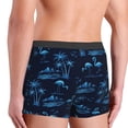 thumbnail image 5 of Daiia BLUE Flamingo Birds Men's Underwear Boxer Briefs, Cotton Stretch Moisture-Wicking Underwear-Small, 5 of 9