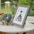 thumbnail image 5 of Gallery Solutions - 8"x10" Flat Wall Frame - Double White Mat - for 5"x7" Photos - Gray, 5 of 12