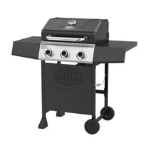 Expert Grill 3-Burner Propane Gas Grill with Side Table, Black