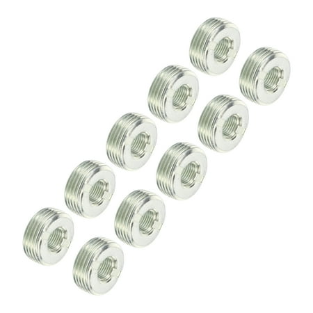 

Uxcell 15/16-16 to M10 Thread Adapters Sleeve Reducing Nut 10mm Screw Pipe Threaded Tube Coupler Connector 10 Pack
