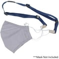 thumbnail image 3 of 25 Pack - Adjustable Face Mask Lanyard with Safety Breakaway Lanyards with Two Clips for Ki ds & Adults - Strap Length Adjusts from 18”-30” to Fit Small & Large Sizes by Specialist ID (Navy Blue), 3 of 9