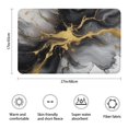 thumbnail image 3 of Black Gray Gold Marble Pattern Bathroom Rugs Mat,Non Slip Microfiber Bathroom Rug,Rubber Backing,Soft Bathroom Mats for Bathroom Floor,Tub and Shower,17x27in(43x68cm), 3 of 5