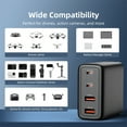 100W GAN Battery Charger 4 Ports Power Adapter Compatible For DJI Air 3