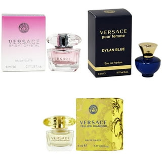 Versace Mini Fragrance Gift Set for Men and Women, 5 Pieces