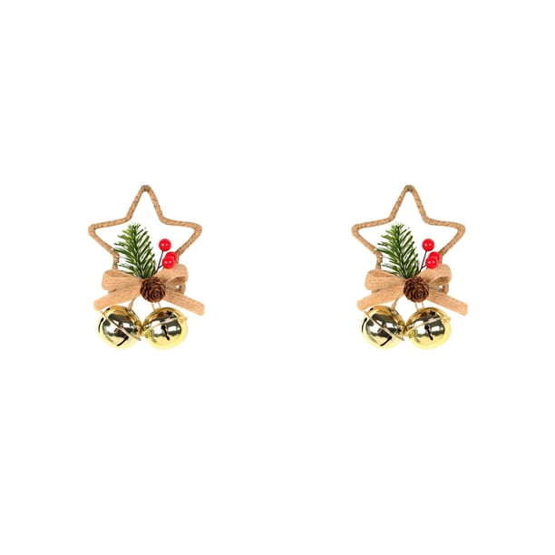 Injueey Colgante de Navidad, campana de estrella, colgante de pared, decoración impermeable, atmósferas de vacaciones, escaparate elegante, adorno de Type1 NO1 Injueey CBP443018
