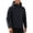 Black, variant on CHZAYXI Mens Lightweight Rain Jackets Waterproof Raglan Hooded Outdoors Coats Stand Collar Zip up Hiking Windproof Jacket with Zipper Pockets(XX-Large)