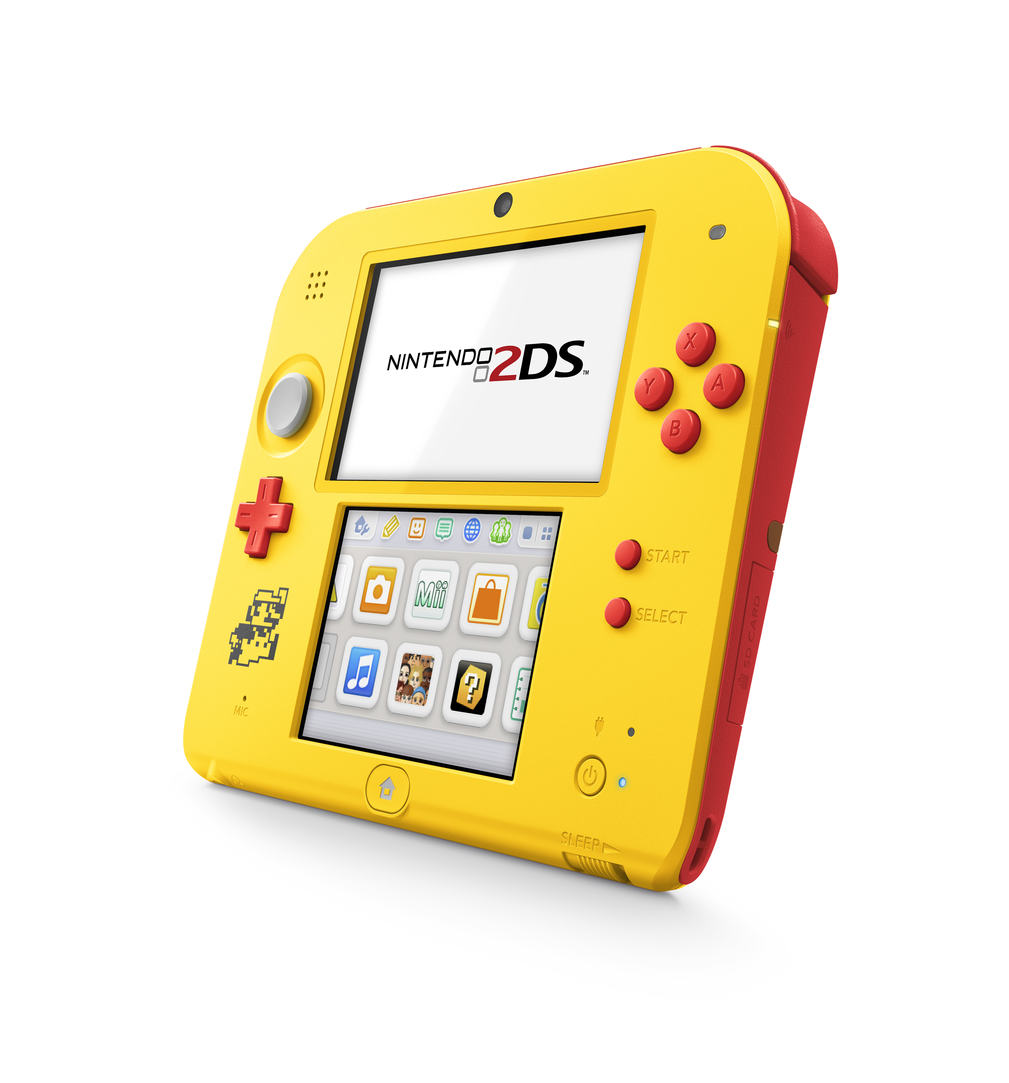 Nintendo 2DS System with Super Mario Maker (Pre-Installed), Yellow / Red, FTRSYBDW - image 4 of 7