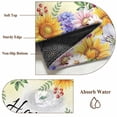 thumbnail image 6 of Area Rugs for Living Room Bedroom, Spring Wildflowers 4'x6' Rug Washable Carpet Runner Indoor Outdoor, Watercolor Tulip Floral Leaf Plant Yellow Non Slip Accent Floor Mats Rug for Kitchen, Office, 6 of 8