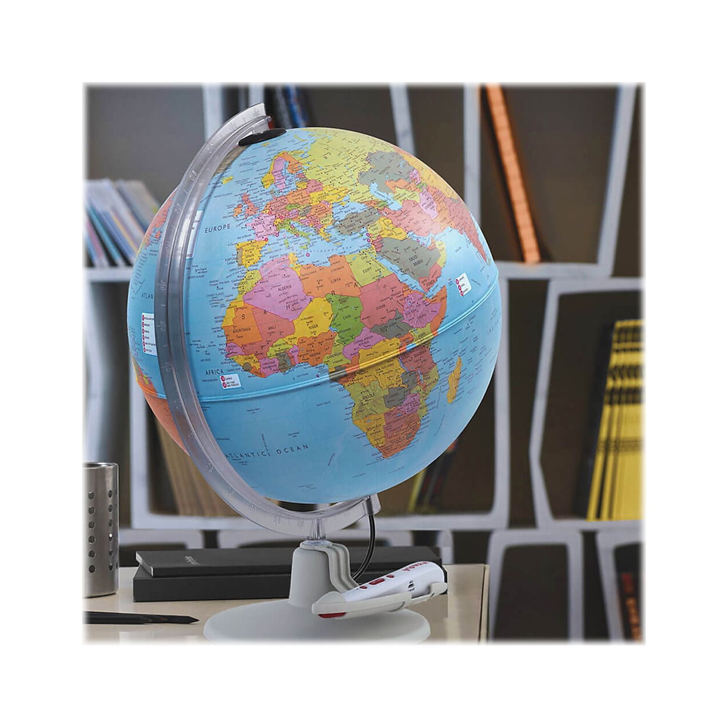 Globe terrestre interactif lumineux Ø 30 cm Parlamondo