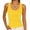 Yellow, variant on CYMMPU Women's Wide Square Strap Solid Stretch Slim Sleeveless Tank Top, Casual Daily Jean Matching Camisole Dark Gray L