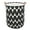 Black W, variant on Foldable Round Large Storage Baskets, 19.7" Waterproof Cotton Linen Laundry Hamper Clothes Basket with Handles for Kids Baby Toy &Clothing Collection (Round - Dog Footprint)