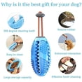 thumbnail image 4 of Puppy Teeth Cleaning Chew Ball Toy Durable Natural Rubber Dog Toothbrush Stick Dental Care Dogs - Chewing, Treating, Chasing and Retrieving Fun, 4 of 5