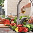 thumbnail image 5 of Black fruit bowl, metal wire fruit basket for storing fruits and vegetables, minimalist fruit holder for the kitchen counter, 5 of 5