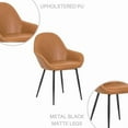 thumbnail image 3 of Fauteuil Ani, noir, rembourré, ensemble de 4, 3 of 5