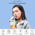 thumbnail image 2 of Life Element LIFE ELEMENT K9 USB Rechargeable Portable Blender for Smoothies, Juices, and Shakes - Compact, BPA-Free, and Waterproof Design in Light Green, 2 of 6
