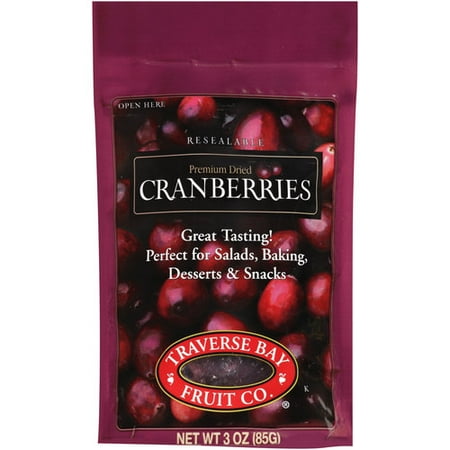 Traverse Bay Fruit Co. Premium Dried Cranberries (3 oz., 12 ct.)