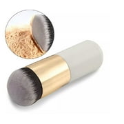 Pro Flat Kabuki Foundation Brush - Multifunctional Face Blush & Powder Contour Makeup Tool TIKA