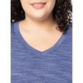 thumbnail image 5 of Fruit of the Loom Women's Soft & Breathable V-Neck Short Sleeve Top & Pajama Pant Set, Sizes S-4X, 5 of 12