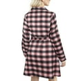 thumbnail image 3 of HAPIMO Discount Womens Plaid Dresses Flannel Babydoll Dress Casual Lapel Collar Tunic Dress Long Sleeve Belted Fall Dresses with Pockets Pink XL, 3 of 4