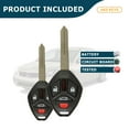 thumbnail image 3 of AKS KEYS New Replacement for Mitsubishi Remote Head Key 4B OUCG8D-620M-A MIT6 (2 pack), 3 of 5