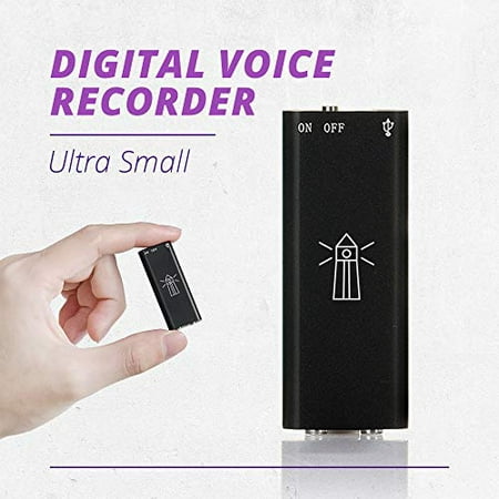 Mini USB Voice Recorder | Music Player Playback | Flash Memory Storage | Small Recorder for Interviews Phone Calls Meetings