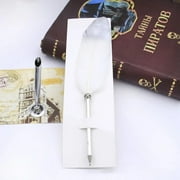 Wedding Decor Black Novelty Stationery Smooth Ballpoint Pens Signature Feather Pen Writing Tool H