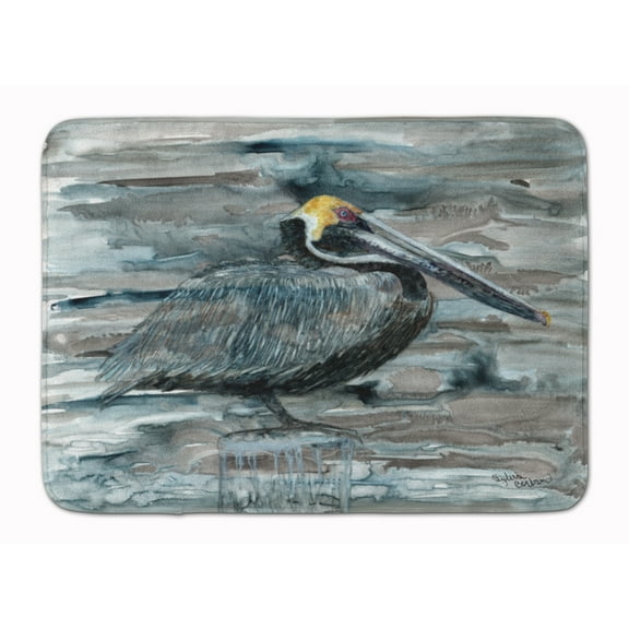 Pelican in Grey Machine Washable Memory Foam Mat