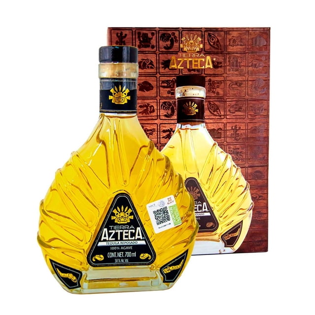 Paquete de 3 Tequila Tierra Azteca Reposado 700 ml