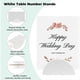 thumbnail image 5 of 24 Soportes Blancos para Números de Mesa, de Madera, Ligeros, para Bodas, Pequeños, para Tarjetas de Lugar., 5 of 5