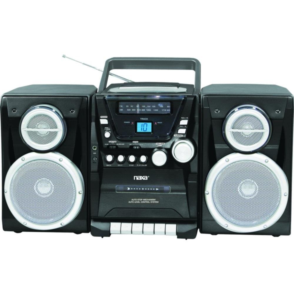 Naxa Portable CD Player with AM_FM Stereo Radio Cassette Player