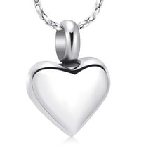 Men Women Little Heart Memorial Cremation Jewelry for Ashes Holder Urn Necklace Lockets for Human Ashes Pendent for Ashes and Chain