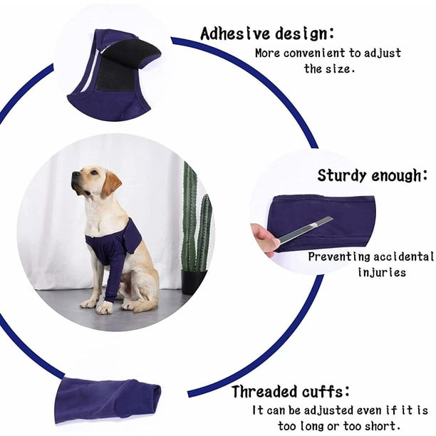 Abrasion Resistant Dog Surgery Recovery Sleeve Pet Wounds Prevent Licking  Cone Collar Alternative After Surgery Wear Hip and Thigh Wound Protective