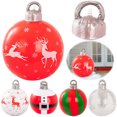thumbnail image 2 of Bola de Navidad inflable de 40 cm, adornos navideños de Año Nuevo, bolas de decoración navideña para fiestas navideñas, decoración interior y exterior, 2 of 5