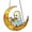 O, variant on ZMKIAG Halloween Acrylic Ornaments - Cute 2d Ghost Reading Decorations - Fun Spooky Hanging Displays for Windows, Walls or Parties - Non-scary Festive Atmosphere Creators