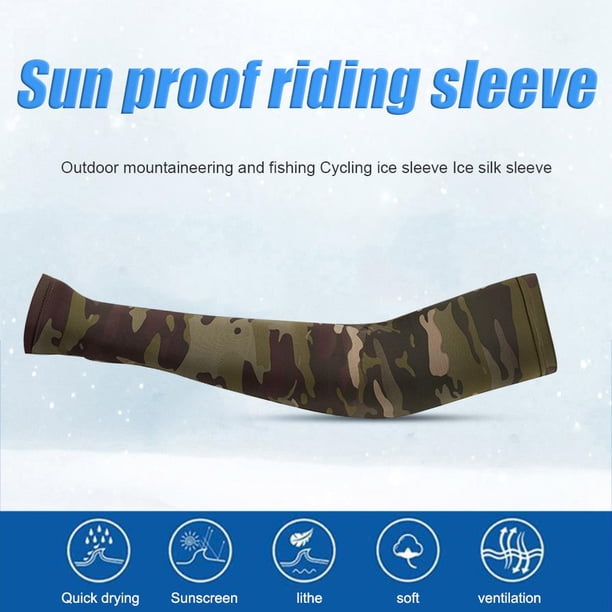 2 uds protección UV mangas de brazo para correr protectores de brazo de ciclismo deportivo (MC Jungle)