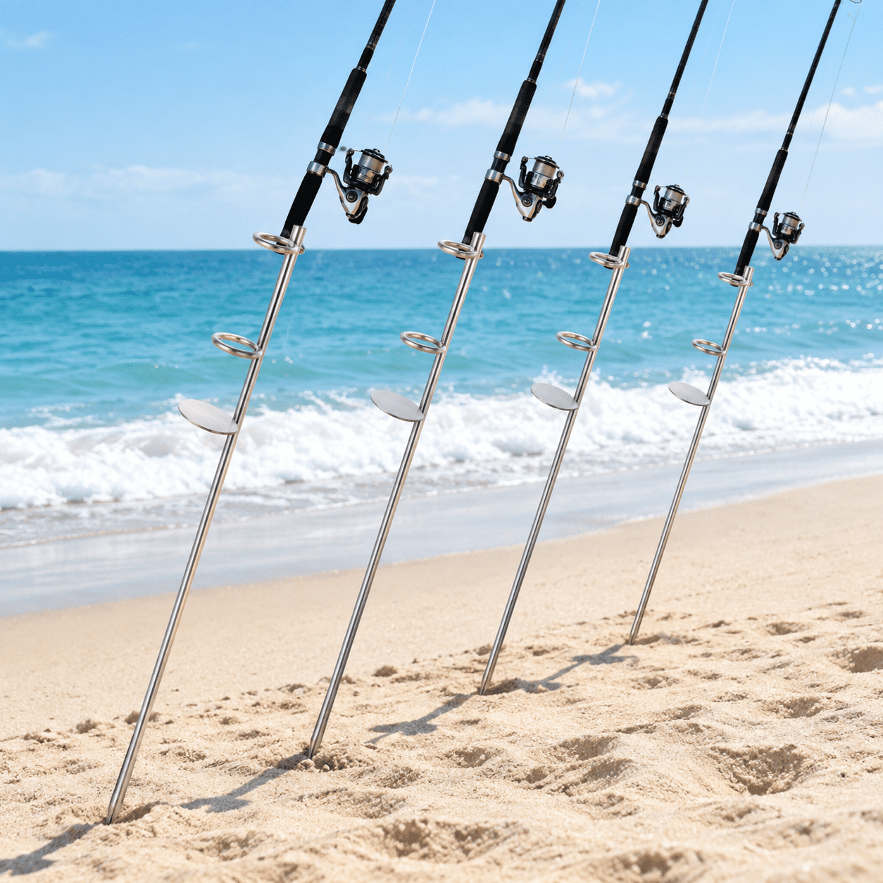 Sand Spikes For Surf Fishing 4 Pack Rod Holders