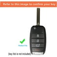 thumbnail image 2 of For Kia Key Fob Cover Case metal Key Fob Shell Fit for Kia Rio Optima Soul Sportage Sorento Carens With keyChain, 2 of 7