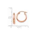 thumbnail image 3 of 14k Rose Gold Hoop Earrings, 3 of 3