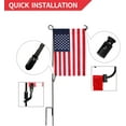 thumbnail image 2 of Anley Upgraded Garden Flag Plastic Stopper Stops and Anti-Wind Alligator Clips for 5 Garden Flag Poles Stands, 2 of 6