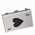 thumbnail image 5 of New Creavite Ace Of Spades Print Acrylic Clutch Purse With Chain for Women Party Club Crossbody Shoulder Bag Handbag, 5 of 5