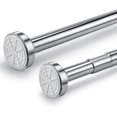 thumbnail image 1 of Dhrs Stainless Steel Telescopic Rod 45cm-60 Cm Extendable, Shower Curtain Rod Without Drilli, 1 of 5