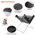 thumbnail image 4 of iMounTEK Foldable BBQ Grill Charcoal Barbecue Portable Grill Tabletop Outdoor Smoker BBQ for Camping Picnic Outdoor Party, 4 of 9