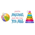 thumbnail image 2 of KIDS ROOM - Vinyl Inspirational Quotes Décor - You Are Amazing Just The Way You Are - Multicolored Kids Toys Design Home Kids Bedroom Wall Decal Sticker 10" x 4", 2 of 5