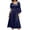 Navy, variant on Halloween Dress For Women Medieval Renaissance Gothic Midi Dresses Drawstring Crew Neck Long Sleeve Outfits (XXL, Army Green)