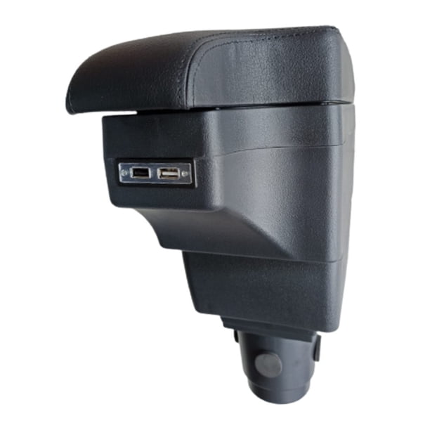 Descansabrazos para Duster NG TSIKA-SL Modelo F con 6 puertos USB costura negra